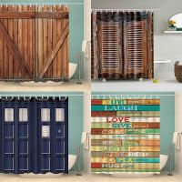 Wood Doctor Who Shower Curtain 3D Print Bathroom Waterproof Polyester Bath Curtain Octopus Washable