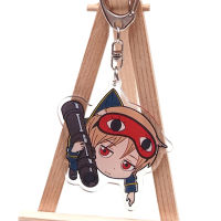 1pcs Anime GINTAMA Cartoon Two-sided Printed Pendant Keychain Cosplay Prop Keyring Backpack Decor for Boy Girl Hot