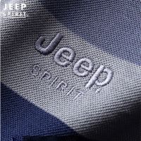 JEEP SPIRIT Polo Long Sleeve Men Tshirt Baju Lengan Panjang Lelaki Berkolar Stripe T Shirt Men Baju Polo Lelaki