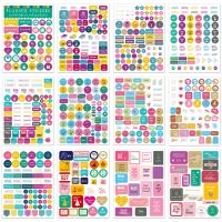 Planner Stickers Scrapbooking Journal Supplies Diary Stickers for Notebooks Diary Decorating Office Stickers