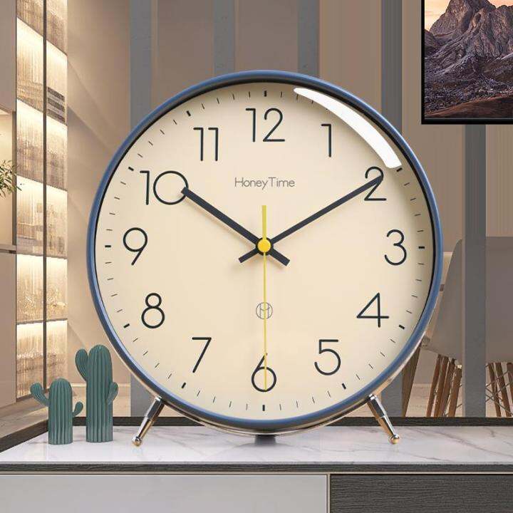 Simple alarm clock pendulum table clock table clock home living room modern sitting pendulum
