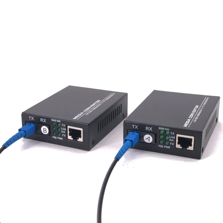 ชุดสายไฟเบอร์ออฟติก-250-เมตร-พร้อม-gigabit-wdm-media-converter-1-1