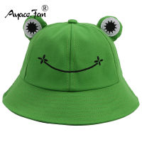 Parent-Kid Cartoon Frog Women Bucket Hat Panama Mens swimming cap cute Froggy Big eyes Man Woman Hat