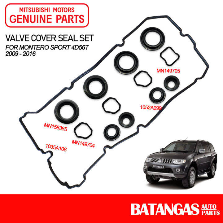 VALVE COVER GASKET SET MONTERO SPORTS 2.5 4D56T 1035A108 MN158385 ...