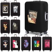 Luggage Protective Cover for 18 To 28 Inch Fashion Sculpture Pattern Trolley Suitcase Elastic Dust Bags Case Travel Accessories