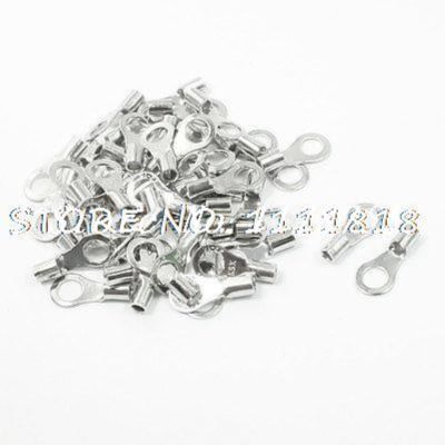 【YF】¤❖  50 Pcs 3/25  Wire Lug Cable Non-insulated Terminal