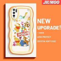 เคส JIUMOO เคส Y50สำหรับ VIVO Y30 Y30i ลายการ์ตูนรูปสัตว์ร่าเริงรวมตัวเป็นคลื่นขอบคลื่นนุ่มแบบดั้งเดิมเคสคลุมทั้งหมดตัวปกป้องกล้องถ่ายรูปเลนส์เคสฝาหลังกรอบด้านหลังนุ่ม