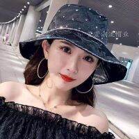 หมวกหมวกบังแดดลูกไม้ระบายอากาศสำหรับชาวประมงประดับเพชรสำหรับฤดูร้อนชุดโจ๊กเกอร์แฟชั่นชุดป้องกันการโดนแดดผ้ากอซ