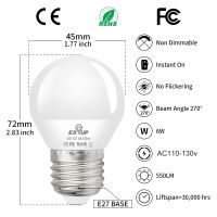 Ampoule Led E27 Incandescent Chandelier Bulbs AC110 Energy Saving Light Bulb Real Power 6W Cold Warm White Light Lamps For Home