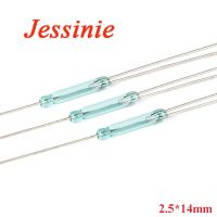 10Pcs Reed Switch 3pin Magnetic Switch 2.5*14mm Normally Open Normally Closed Glass NO NC Contact Conversion for Sensors