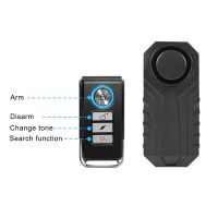 Powstation Bicycle Remote Control Alarm Wireless Waterproof Electric Motorcycles Alarm Anti-Theft Security Lock For Motorcycle