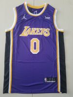 Ready Stock Shot Goods Mens No.0 Russell Westbrook Los Angeles Lakerss Swingman Jersey - Purple