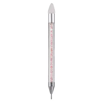 Rhinestone Wax Pen Dual-Ended Nail Dotting Pen Gems Crystals Studs  Applicator Jewel Picker Tool DIY