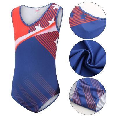 ☎▼☸ Teens Gymnastics Jumpsuit Kids Boys Ballet Dance Leotard Sleeveless Bodysuit Set Practice Suit Performance Dance Costume