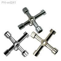 High Quality Multifunctional Cross Cabinet Triangular Key Wrench Elevator Door Water Meter Valve Square Hole Round Key.