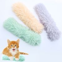 Catnip Filled Toy Interactive Plush Toys Squeak Long Pillow For Indoor Cats Kitten Stuffed Chew Toy Great Gift