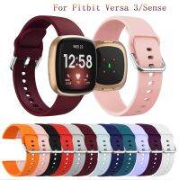 Band Strap For Fitbit Versa 3 4 Soft Silicone Wrist Waterproof Replacement WatchBand For Fitbit Versa3/ Sense Smart Accessories