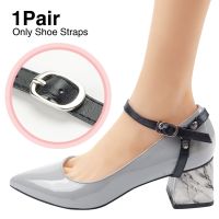 【HOT】☈ 1 Heels Ankle Shoe with Buckle Anti Skid Shoelace Dropping Heel Tie Shoes Accessories