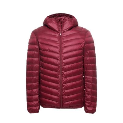 ZZOOI Autumn Winter Mens Ultralight White Duck Down Jacket Casual Solid Hooded Brand Male Warm Windproof Coat Fashion Outwear