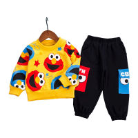 Spring Baby Boys Girls Casual Clothes Kids Cartoon T-Shirt Pants 2PcsSets Infant Cotton Clothing Set Children Fashion Tracksuit