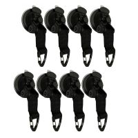 8Pcs Suction Cup Anchor Fix Hook Tie Down, Camping Tarp As Car Side Awning, Tent Fix Hook Accessories Car Suction Cup Suction Cup Anchor