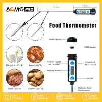 AumoPro Electronic Digital เครื่องวัดอุณหภูมิอาหารสำหรับเค้ก Candy Fry BBQ อาหารเนื้ออุณหภูมิในครัวเรือนเครื่องวัดอุณหภูมิยาว Probe