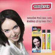 Nhuộm phủ bạc dược thảo Ami Seven Speedy Permanent Hair Colornhanh 7 phút