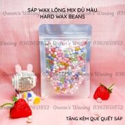 Tặng kèm que quết sáp  100g Sáp wax lông MIX đủ màu Hard Wax Beans siêu