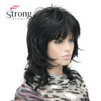 StrongBeauty Blonde Highlighted Long Soft Layered Shag Synthetic Wig for Women