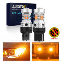 AUXITO 2Pcs 7440เปิดไฟสัญญาณ LED Canbus ข้อผิดพลาดฟรีไฟเลี้ยว W21W Wy21W หลอดไฟ Led 3020Smd สำหรับ Day Running Light