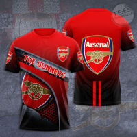 (ALL IN STOCK XZX)    HOT Arsenal F.C 3D All Over Print Shirt 030   (FREE NAME PERSONALIZED)