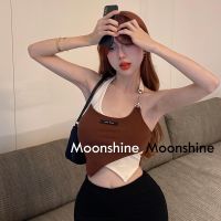 COD DSGTREYTTRYUII Moon เสื้อครอป เสื้อสายเดี่ยว ย้อนยุค y2k 2023 NEW 23020907