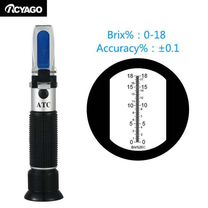 RCYAGO New Brix Refractometer For Brix Sugar Beer 018 Brix ATC