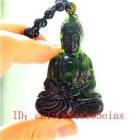 【CW】 Chinese Buddha Pendant Beads Necklace Jewelry Fashion Accessories Carved Amulet Gifts for Men