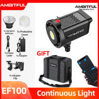 AMBITFUL EF100 100Ws LED Video Light COB 100W CRI 95 + TLCI 95 + 5600K Bowens Mount แอปในตัวปรับความสว่าง