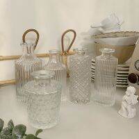 INS Transparent Glass Vase Roman Aromatpy Bottle Photography Glass Vase Photo Shooting