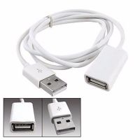 【DT】3FT USB 2.0 Extension Cable Type A Female to A Male Cable White/Black  hot