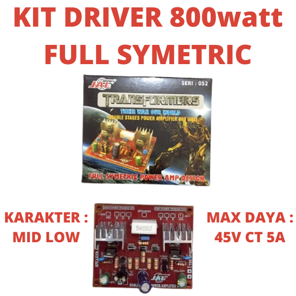 KIT DRIVER POWER 2 TINGKAT 800W FULL SIMETRIC 35V 5 AMPERE AMP A VOLT