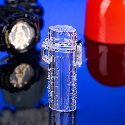 Creative 4 Pcs Thick Ciggarette Case Dual-use Waterproof Moisture-proof Transparent Ciggaretter Pack Lighter Shell