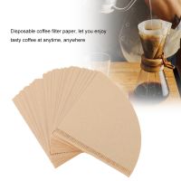 กระดาษกรองกาแฟแบบใช้แล้วทิ้งรูปกรวย 40 ชิ้นสำหรับการทำกาแฟ