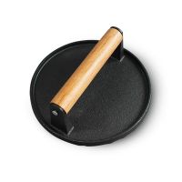 Smash Press - Heavy Duty Hamburger Press W/Heat Resistant Handle - Cast Iron Grill Press, Bacon Press