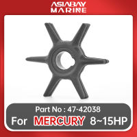 47-42038 ใบพัดปั๊มน้ำ 42038Q02 สำหรับ Mercury Mariner เครื่องยนต์นอกเรือ 8hp 9.9hp 10hp 15hp เรือ อะไหล่เรือ 47-42038-2-ioec53 shop