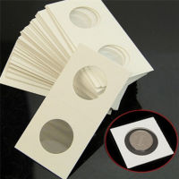 【Nature Power】50Pcs New White Cardboard 2x2 Mylar Coin Holders with Storage Box Holder