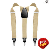 สินค้ามีตำหนิเล็กน้อย ANGELINO RUFOLO Suspenders(สายเอี๊ยม) 3.5CM. รูปทรงYแบบปรับความยาวได้ คุณภาพเยี่ยม ดีไซน์ Beehive