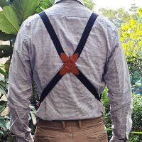 ผู้ชาย Suspenders ปรับวงเล็บ X รูปร่างสายรัดด้านข้างคลิป CROSSOVER ผู้ใหญ่ Suspensorio กางเกงเครื่องแต่งกายอุปกรณ์เสริม-VXCB MALL