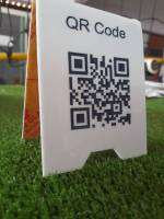 ป้ายชำระเงิน ป้ายคิวอาร์โค้ด QR Code ป้ายสแกนจ่าย แบบตั้งโต๊ะ