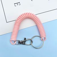 1PC Accessories Rings Anti-Lost Mobile Hold Cord Keychain Spring Rope Key Chain