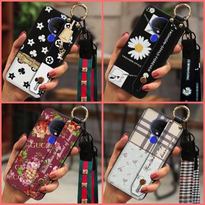 Anti-knock protective Phone Case For Tecno Spark6 Small daisies New Arrival Plaid texture cartoon Fashion Design cute