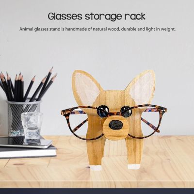 【CW】 Eyeglasses Storage Rack Hand carved Eyewear Organizer Racks Reusable Crafts Gifts Decoration