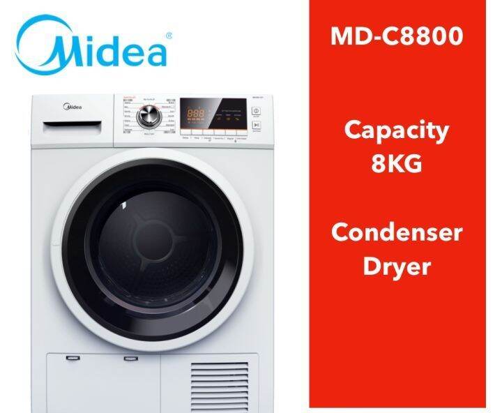 MIDEA CONDENSER DRYER 8KG MODEL MDC8800 Lazada